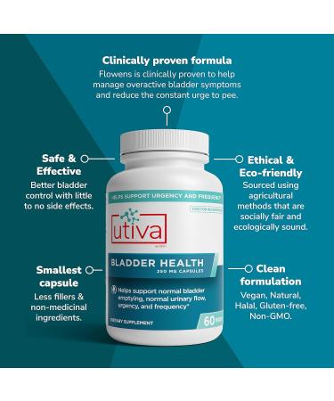 10% Bundle Utiva Cranberry PACs 30 Vegi Capsules + Utiva Bladder Health - Natural Bladder Control Supplement for Overactive Bladder - 60 Capsules - Buy Online on GoSupps.com