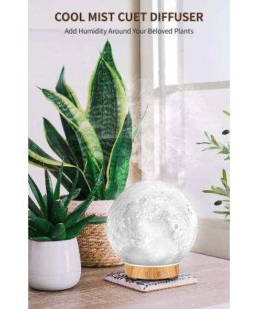 MEIDI Essential Oil Diffuser - Aromatherapy Moon Lamp with Humidifier - Adjustable Brightness & Mist Mode - Buy Online on GoSupps.com