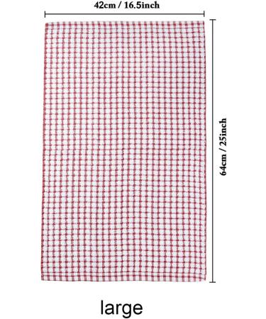 AIYIN Aiyingmei Kitchen rag 6pcs Cotton Dish Towel Dry and Wet Dish Towel Scrub scouring pad Set (64cm*42cm) - Buy Online on GoSupps.com