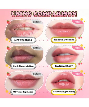 UAOE 4PCS Lip Scrub and Mask Set,Cherry and Honey Pot Lip Balm,Strawberry and Watermelon Lip Exfoliator Scrub and Moisturizer,Repair Lips Sleeping Mask,Reduce Fine Lines Lips Care Set - Buy Online on GoSupps.com