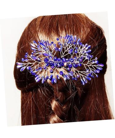 Didiseaon Bridal Crystal Hair Comb Wedding Hair Clips Bridal Hair Clip Tiara for Bride Wedding Bride Crystal Hair Comb Rhinestone Hair Clips Blue Crystal Bridesmaid Alloy Headgear - Buy Online on GoSupps.com