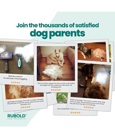 RUBOLD Dematting Tool for Dogs - Pet Safe Comb for Matted Hair - Undercoat Grooming Rake for Medium to Long Hair Pets - Buy Online on GoSupps.com