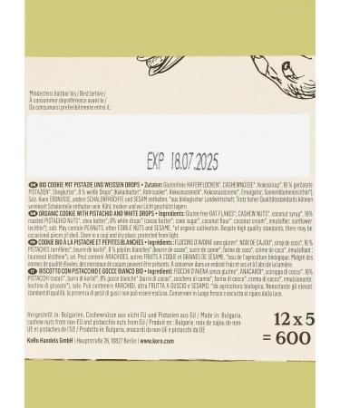 KoRo - Organic pistachio cookie (16%) - Vegan and gluten free - with white nuggets cashews and pistachios - organic quality - Buy Online on GoSupps.com