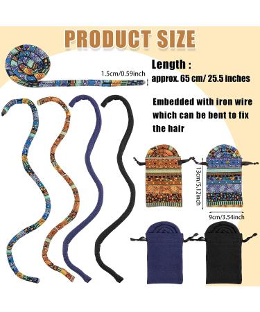 Spiral Lock Hair Tie Set - Colorful Dreadlock Bands for Women Men with Thick Curly Hair - Buy Online on GoSupps.com
