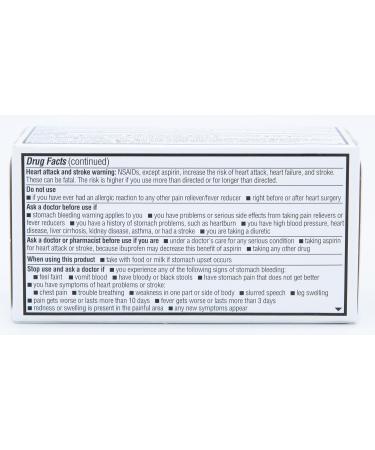 Quality Choice Ibuprofen 200 mg Liquid Gels 40 Count Easy to Swallow Pain Reliever and Fever Reducer for Headache Toothache Backache Menstrual Cramps Muscle Aches Minor and Pain - Buy Online on GoSupps.com