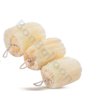 Set of 3 Egyptian Loofah Luffa Loffa Lofa Loofa Scrubber Sponge 100% Natural Organic SPA Beauty Bath Remove Dead Skin Body Luxurious Premium Quality for exfoliating Your Skin