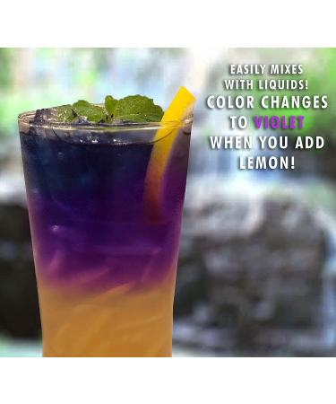 Sou Zen 100% Blue Butterfly Pea Powder 2.8oz (80g) - Culinary Grade Organic Superfood with Antioxidants for Beverages, Smoothies, and Baked Goods - Buy Online on GoSupps.com