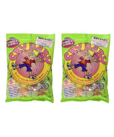 Cry Baby Extra Sour Bubble Gum Bundle. Includes (1) Packages of Dubble Bubble Cry Baby Extra Sour Bubble Gum (113g per package) with BIG MAPLE Trivia Cards to Enjoy with your Gum Snack.