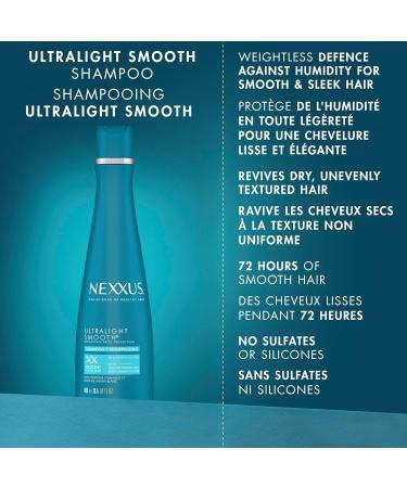 Nexxus Ultralight Smooth Shampoo for dry and frizzy hair Weightless Frizz Protection 0% sulfates and silicones 400 ml - Buy Online on GoSupps.com