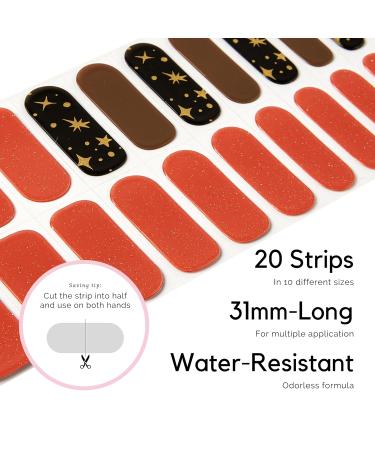 Nailog Nail Film Self-Adhesive 20PCs | Long-Lasting Gel Nail Strips | Perfect Gift for Women | Mother's Day & Girlfriend Surprise | Sienna Myth - Buy Online on GoSupps.com