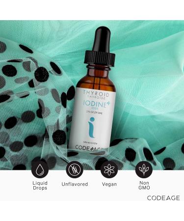 Iodine Drops 650 Mcg - 1 Year Supply - Liquid Iodine Supplement Iodine Drops Solution - Pure Clear Iodine - Vegan Iodine Liquid Drop - 2oz - Buy Online on GoSupps.com