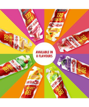 High 5 Energy Gel - 20 x 38g Sachet- Juicy Orange - Buy Online on GoSupps.com
