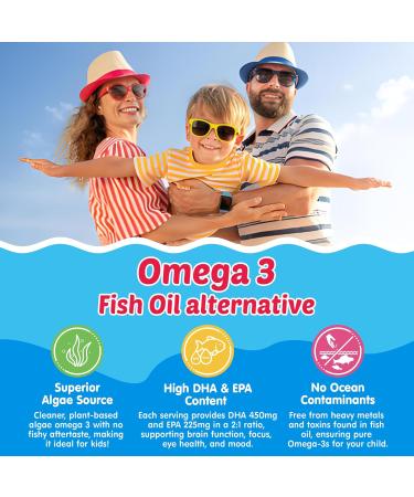 Iron Gummies 2 Pack + Kids Omega 3 Gummies 2 Pack - Buy Online on GoSupps.com