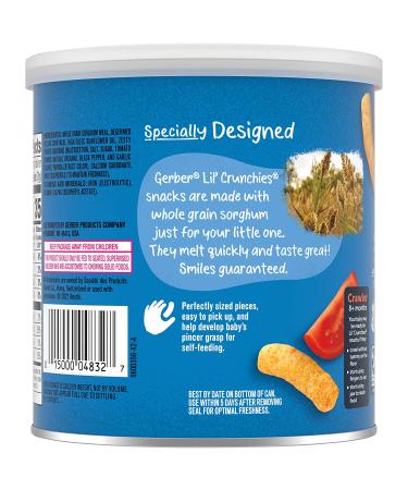 Buy Gerber Lil Crunchies Garden Tomato Snack for 8+ Months - 1.48 oz (42 g) - Buy Online on GoSupps.com