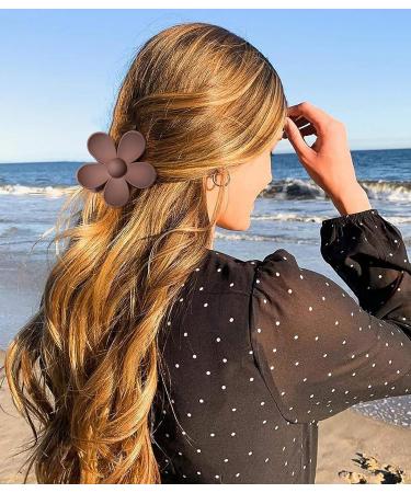 8PCS Acrylic Flower Hair Claw Clips for Women - Pastel Floral Shaped Hair Barrettes - Strong Hold Jaw Clamp for Styling Thick & Thin Hair - Buy Online on GoSupps.com