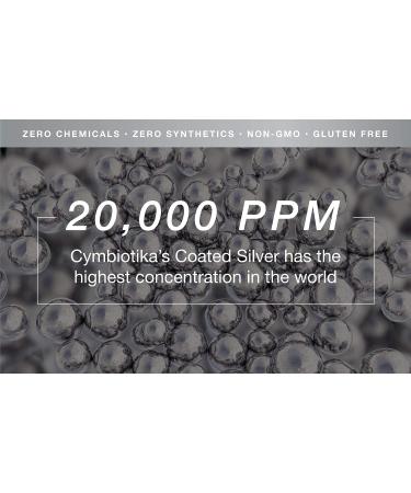 CYMBIOTIKA Colloidal Silver Liquid Supplement | 20,000 PPM Mineral Concentrate | Immune Support for Adults | Easy to Use | 5 ml - Buy Online on GoSupps.com