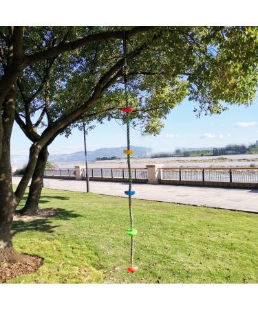 Xinlinke Colorful Climbing Rope Ladder with Platforms - Kids Indoor/Outdoor Swing Set Accessory - Buy Online on GoSupps.com