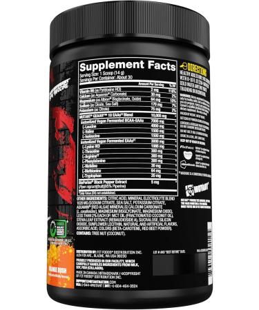 Mutant GEAAR EAA Powder - 30 Servings of 9.4g EAAs 7g BCAAs & Electrolytes | Orange Rush Flavor - Buy Online on GoSupps.com