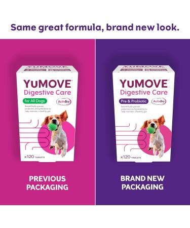 YuMOVE Digestive Care for Dogs | Probiotics for Sensitive Digestion | 120 Tablets - Buy Online on GoSupps.com