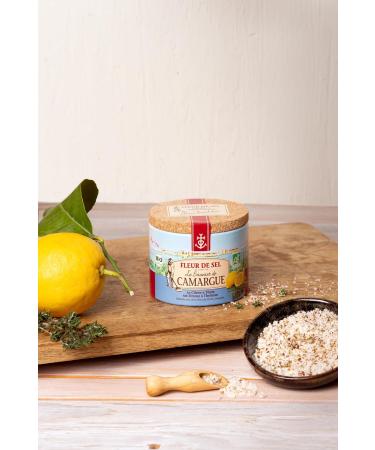 Le Saunier de Camargue Fleur de Sel - Premium Provence Sea Salt 125g Can | Herbal Refining for Gourmet Dishes - Buy Online on GoSupps.com