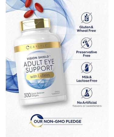 Carlyle Adult Eye Support with Lutein & Zeaxanthin | 300 Capsules | Non-GMO & Gluten Free - Buy Online on GoSupps.com