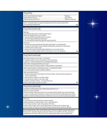 Unisom PM Pain Nighttime Sleep-Aid with Acetaminophen & Diphenhydramine HCI - 30 Caplets - Buy Online on GoSupps.com