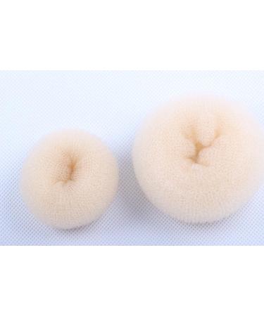 CareforYou Children Kids Girls Ballet Dance Hair Bun Donut Ring Shaper Hair Styler Maker Doughnut Former Sponge PACK OF 2 SIZES Small & Medium (Beige) - Buy Online on GoSupps.com
