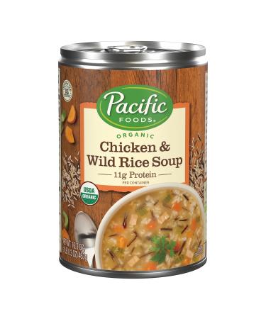 Pacific Foods Organic Wild Rice Chicken Soup, 16.3 Oz Can Organic Wild Rice 16.3 Oz (Pack of 1)