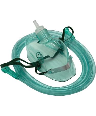 1pk Adult Oxygen Mask with 6.8ft Crush Resistant Tubing - Standard Quality - Buy Online on GoSupps.com