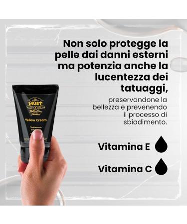 MUST - Soothing Moisturizing Healing Cream For Tattoo Care Accelerator Healing Without Crust Reducer Irritation Protects Skin With Colorful Tattoos 50ml - Buy Online on GoSupps.com
