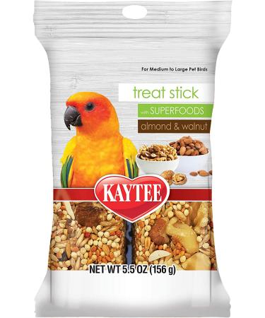 Kaytee Walnut and Almonds Avian Treat Stick with Superfood 5.5 Ounce (Pack of 1) - Buy Online on GoSupps.com