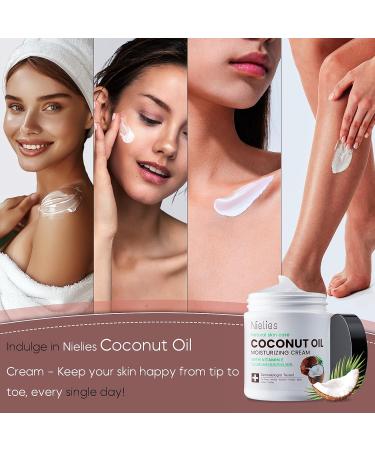 Nielies Natural skin care Coconut Oil Cream - 17.65 Oz. - Buy Online on GoSupps.com
