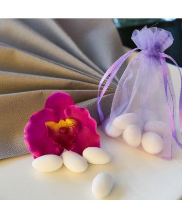 One-on 1kg White-Rosa Pearl Almonds - Wedding Sugar Almonds & Confetti for Guest Gifts | Baptism Candy Bar Sweets - Buy Online on GoSupps.com