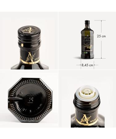Atlas 750 mL Organic Cold Press Moroccan Extra Virgin Olive Oil | Polyphenol-Rich, Unprocessed & Trusted by Michelin Star Chefs | 25.5 Fl Oz (Pack of 1) - Buy Online on GoSupps.com