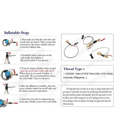 VaVoger Paintball CO2 Tank Refill Station - Stainless Steel Connector Hose for 12oz, 16oz, 20oz Tanks - Buy Online on GoSupps.com