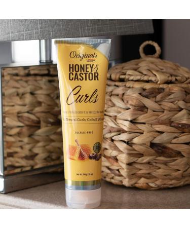 Shop Originals by Africa's Best Honey & Castor Curls - Sulfate-Free Natural Hair Care for Curls Coils & Waves - 10 oz - Buy Online on GoSupps.com