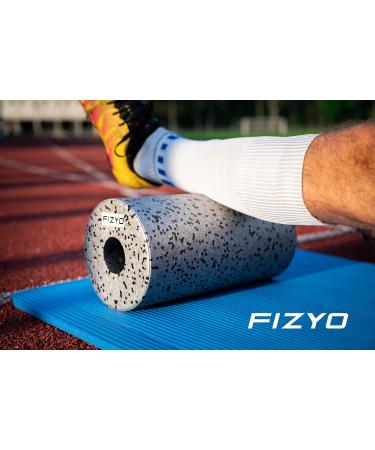 Fizyo Fascia Roller - Fitness Yoga & Rehabilitation Self-Massage Foam Roller (29x15 cm) with Transport Bag - Medium-Hard EPP Foam for Back & Spine Relief - Buy Online on GoSupps.com