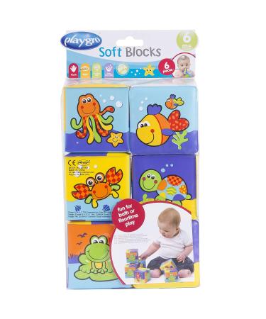 Playgro 181170 Bath Play Cube Set - 6 Colorful Animal Motifs for Infants 6 Months+ 7x7cm Fun Bath Toys - Buy Online on GoSupps.com