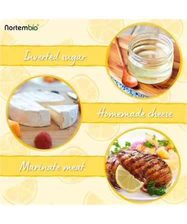 Nortembio Acide Citrique Anhydre 850 g Additif Alimentaire E330 100% Pur. Acidulant et Conservateur pour la Cuisine et la Confiserie + E-Book avec Recettes Inclus. - Buy Online on GoSupps.com