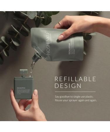 Noshinku Pocket Hand Sanitizer Refill Kit - Eucalyptus Scent | Convenient and Portable Sanitizing Solution - Buy Online on GoSupps.com