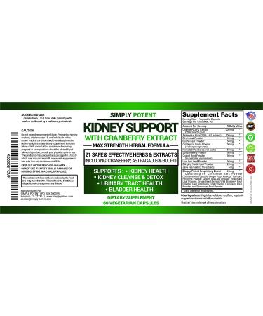 Kidney Support Supplement - Premium Cleanse & Repair Formula - 705mg Pills - 60 Capsules - Buy Online on GoSupps.com