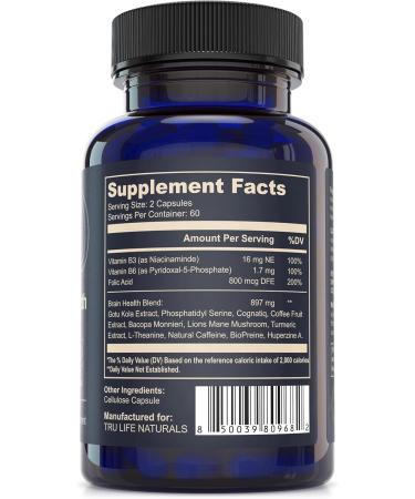 NEUROACT Brain Health Memory Focus Concentration Mental Clarity with CognatiQ Vitamin B3 & B6 | Manage Stress & Elevate Mood | Holistic Brain Health Formula Sustained Energy & Well Being - Buy Online on GoSupps.com