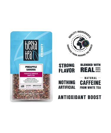 Tiesta Tea Pineapple Sangria White Tea 2 oz Pouch - Natural Flavored Loose Leaf Tea for 25 Cups - Low Caffeine Hot/Iced Tea - Pack of 1 - Buy Online on GoSupps.com