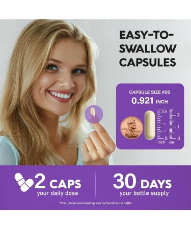 Premium Biotin Vitamins with Collagen & Keratin for Hair Growth - 25000mcg Pills - Made in USA - B1 B2 B3 B6 B7 Complex - For Women & Men - Healthy Nails & Skin - 60 Capsules - Buy Online on GoSupps.com