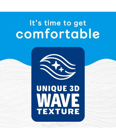 Andrex Complete Clean Toilet Tissue Standard Rolls Unique 3D Wave Texture for a Proven Effective Clean Loo Rolls 9 Toilet Rolls - Buy Online on GoSupps.com