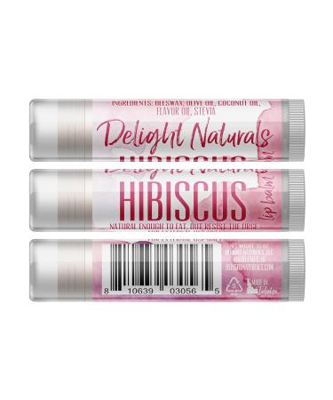 Delight Naturals Sweet Bouquet Lip Balm Set - Honeysuckle Rose Petal Hibiscus - Buy Online on GoSupps.com