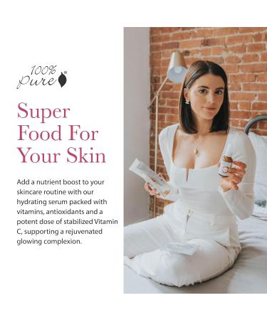 100% PURE Vitamin C Face Serum - Hydrating Glow Skin Care with ALA Aloe & Vitamin E Oil | Anti Aging Moisturizer for All Skin Types | Vegan - 1 Fl Oz - Buy Online on GoSupps.com