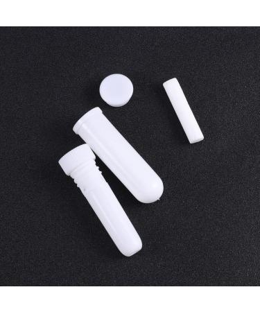 12pcs Refillable Nasal Aroma Tubes Kit for Oil Inhaler | Healeved Swab Essential Wick DIY Set | Portable Container with Cotton Blank Sticks - Buy Online on GoSupps.com