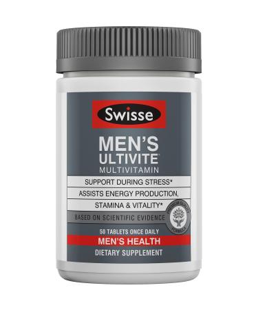 Swisse Premium Ultivite Daily Multivitamin for Men 50 Plus - 60 Tablets