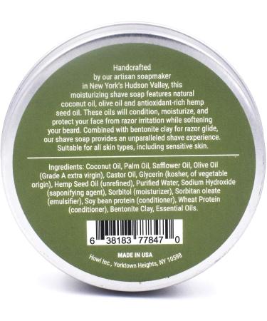 Taconic Shave Salon de coiffure Qualit Urban Woods rasage Savon l'huile de graines de chanvre riche en antioxydants - avec des notes de c dre bergamote et tabac - Buy Online on GoSupps.com